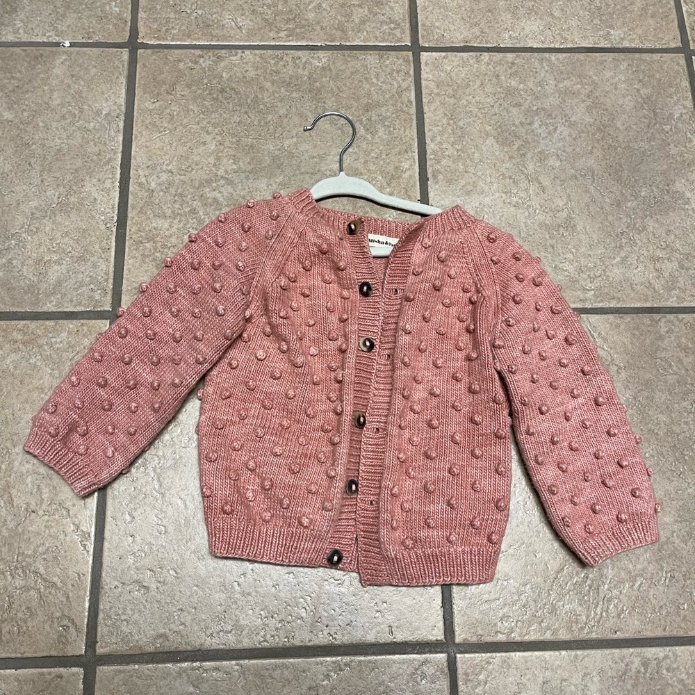 Misha & Puff popcorn cardigan size 3-4Y